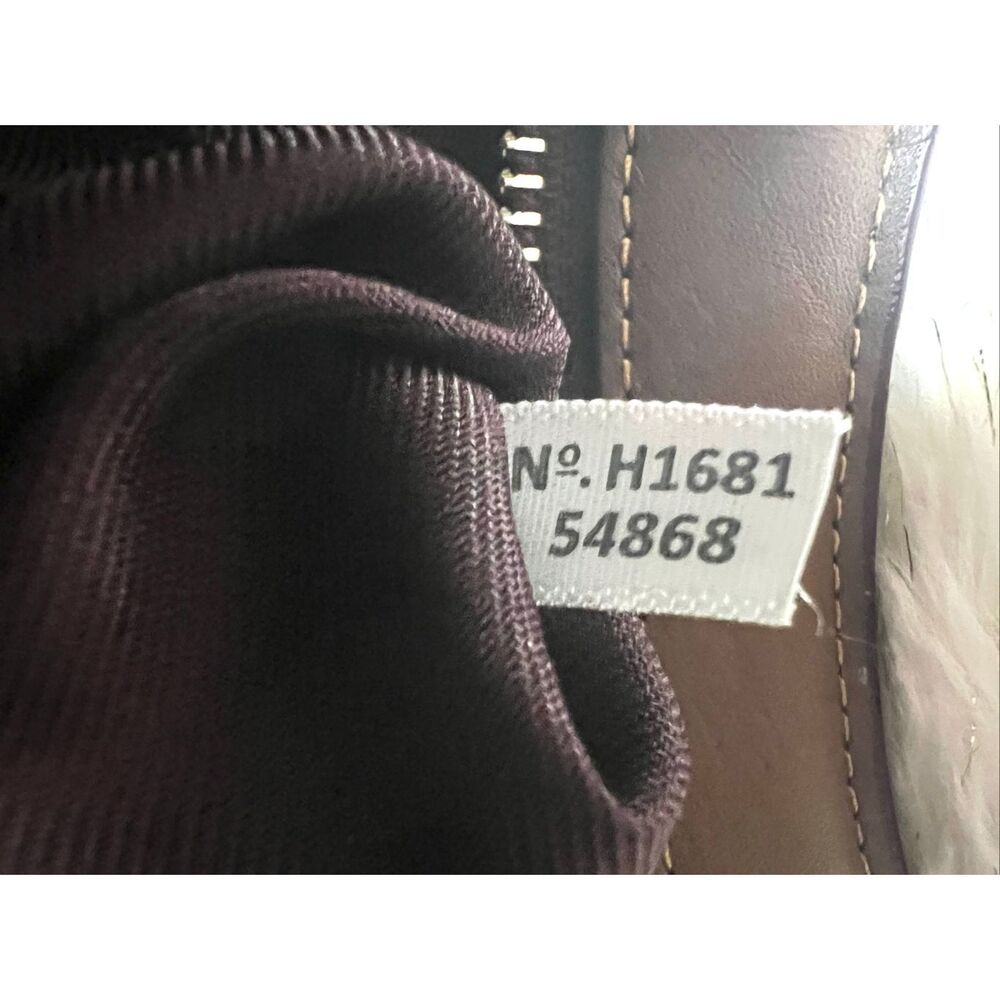 Coach Brown Leather Hobo with Burgundy Trim - Picture 8 of 8